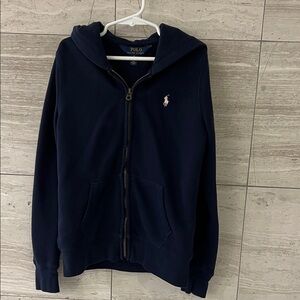 Polo hoodie zip up sweater